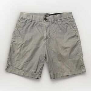 H&M Men’s‎ Size 32 Chino Gray Shorts 30x7.5